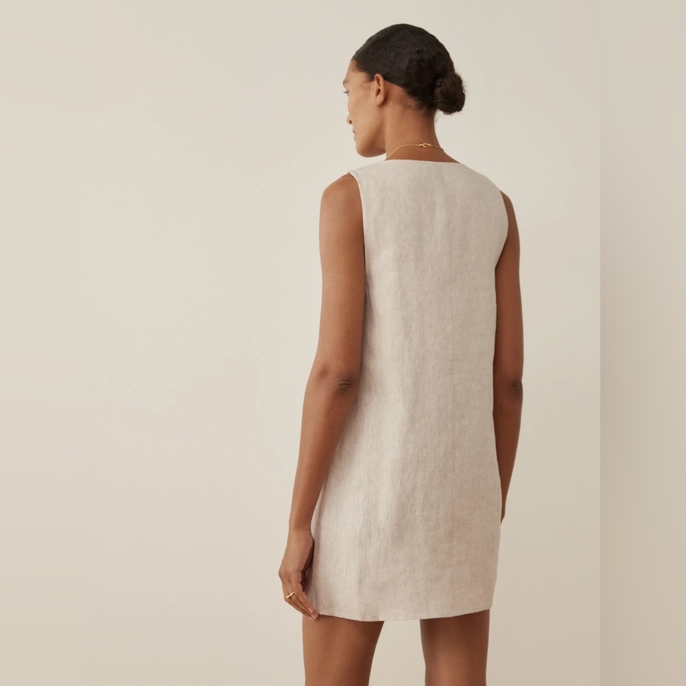 Reformation Dana Linen Mini Dress - Picture 3 of 11